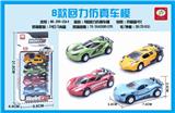 OBL851702 - 8款回力仿真车模4只