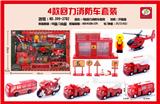 OBL851716 - 4款回力消防车套装