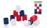 OBL851836 - 12 RED, WHITE AND BLUE ROUND