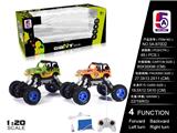 OBL852310 - 1:20 吉普涂鸦越野攀爬车(包电）
