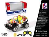 OBL852460 - 1:24水转印道奇越野遥控车（包电）