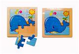 OBL852577 - 拼图.鲸鱼(高级纯木制9格图)