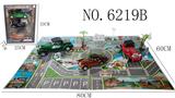 OBL852592 - INERTIA CLASSIC CAR PARKING SCENE GAME SET