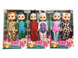 OBL853438 - 9 INCH REAL DOUBLE CRYING DOLL