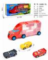 OBL853606 - 手提礼盒货柜滑行拖头车带3只滑行AB汽车总动员
