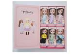 OBL853746 - SIX INCH FULL BODY LIVE HAND PRINCESS LAURIE FASHION 6 DRESSES, A BOX OF 6PCS
