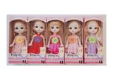 OBL853752 - 6 FULL BODY LIVE HAND PRINCESS LAURIE FASHION 5 DRESSES MIX