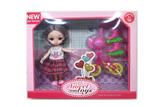 OBL853756 - 6 INCH SOLID JOINT PRINCESS LAURIE FASHION WITH BICYCLE BLISTER ACCESSORIES