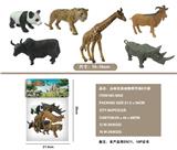 OBL855030 - 丛林仿真动物带手绘6只装