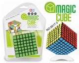 OBL855683 - SEVEN STEP BLACK STICKER MAGIC CUBE