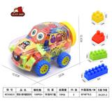 OBL857528 - MONSTER SPORTS CAR CAN PACK 150 G BUILDING BLOCKS (100PCS AND)