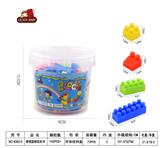 OBL857539 - TRANSPARENT DRUM TYPE A BUILDING BLOCK 160G (105PCS AND)