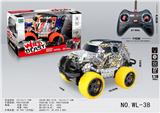 OBL858072 - 1：18酷路泽涂鸦四通灯光遥控车
