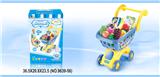 OBL858075 - Self loading shopping cart blue fruit