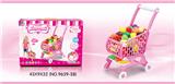 OBL858076 - Self loading shopping cart pink fruit