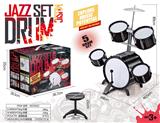 OBL858088 - Solid black jazz drum suit
