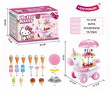 OBL858596 - hello Kitty灯光音乐小马糖果冰淇淋车