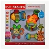 OBL858951 - 牙胶摇铃套装4PCS