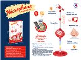 OBL859562 - Star fashion vertical microphone (red)