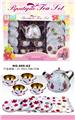 OBL859921 - 过家家马口铁白底花茶具