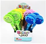 OBL860192 - The medium animal clapped the bubble stick with its round hand