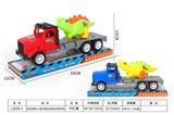 OBL860475 - SOLID COLOR INERTIAL ENGINEERING VEHICLE PULL LINE DINOSAUR WITH BELL