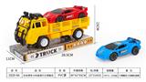 OBL860485 - LAMBORGHINI WITH SOLID COLOR INERTIA TRUCK