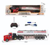 OBL860745 - 1:48四通拖头遥控车-长头油罐（带灯光）