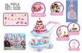 OBL860753 - ICE AND SNOW CAKE CAR WITH CAKE (RECORDING, LIGHTING, CANDLE CAN BLOW OUT) 12 INCH ICE AND SNOW BARBIE