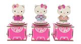 OBL863503 - WOODEN JINGLE ROTATING MUSIC BOX