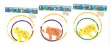 OBL863742 - JUMP BEAR ON THE CHAIN TO SET A CIRCLE (BROWN RED, YELLOW)