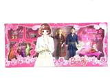 OBL863848 - Barbie doll box husband and wife family suit 11.5-inch movable multi joint solid body