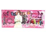 OBL863850 - Barbie color box set 11.5 inch active multi-joint solid body barbie doll
