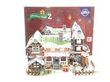 OBL863909 - 3D STEREO PUZZLE CHRISTMAS HOUSE 2- SNOWMAN (41PCS)