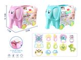 OBL864269 - 婴儿象桶收纳盒（14PCS）2色混装