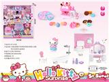 OBL864822 - KT SINGLE CAT BATHROOM OUTDOOR ICE CREAM CART DOUBLE-DECKER HOME SET