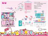 OBL864824 - KT DOUBLE CAT ROOM DRESSING TABLE AND KITCHEN UTENSILS DOUBLE DECKER HOUSE SUIT