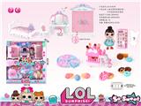 OBL864849 - SURPRISE DOLL ROOM DRESSER AND OUTDOOR ICE CREAM CART DOUBLE DECK HOUSE SUIT