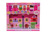 OBL864858 - VILLA WITH LIGHTING, MUSIC AND FURNITURE DOLL