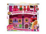 OBL864864 - VILLA WITH LIGHTING, MUSIC AND FURNITURE DOLL