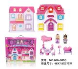 OBL864917 - SIMULATION VILLA WITH DOLL, FURNITURE