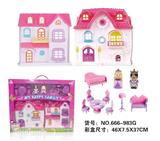 OBL864919 - SIMULATION VILLA WITH DOLL, FURNITURE