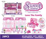 OBL864935 - VILLA PRINCE PRINCESS WITH FURNITURE AND JEWELRY STORAGE BOX (LIGHTING AND MUSIC)