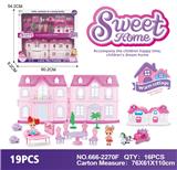 OBL864939 - 3.5-INCH SOLID BARBIE VILLA WITH FURNITURE (LIGHTING AND MUSIC)