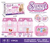 OBL864946 - VILLA STORAGE BOX 3.5 SOLID BARBIE WITH FURNITURE (LIGHTING AND MUSIC)