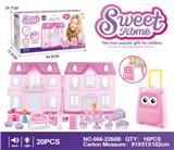 OBL864948 - VILLA STORAGE BOX PRINCESS WITH FURNITURE (LIGHTING AND MUSIC)