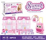 OBL864952 - VILLA STORAGE BOX PRINCESS WITH FURNITURE (LIGHTING AND MUSIC)