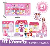 OBL864957 - VILLA BARBIE WITH FURNITURE (BARBIE HAS FUNCTION)