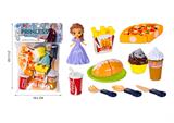 OBL866609 - ICE SNOW PRINCESS (17 PIECE SET OF PIZZA FAST FOOD)