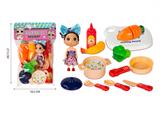 OBL866619 - SURPRISE DOLLS (16 PIECE SET OF KITCHEN CHEEKER)